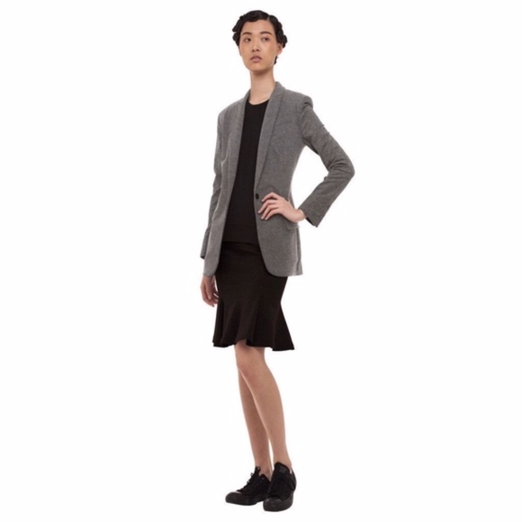 Norma Kamali Jackets & Blazers - Norma Kamali Sweats Boyfriend Knit Blazer Gray XS